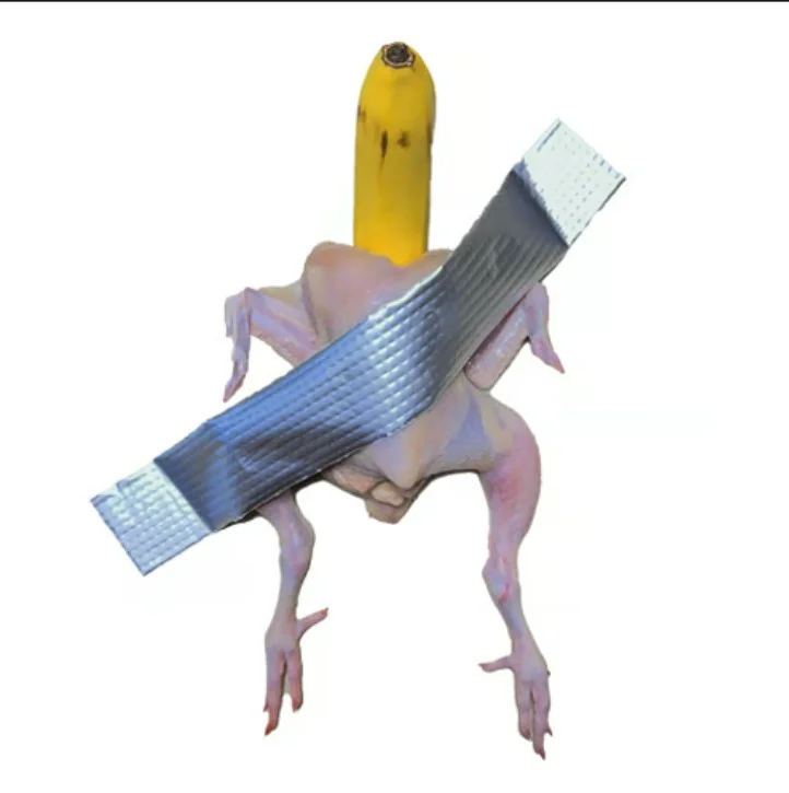 Chicken Banana Taped Wall